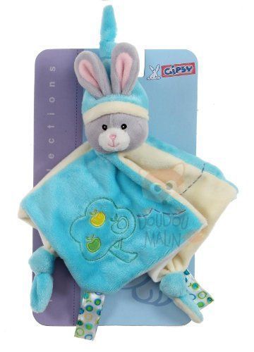  lapin plat carré pomme bleu beige 